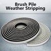 Tooperze Weather Stripping for Door,Self Adhesive Brush Window Seal Strip