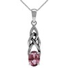 Silvershake Simulated Color Change Alexandrite 925 Sterling Silver Celtic Knot
