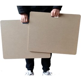 Clay Wedging Board with Built in Handle Portable Wooden Mat Clay Board for Clay Crafts Arts Making,Drafting Art (18 x 22 Inch, 2 PCS)