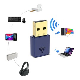 Yunseity USB WiFi Network Card Adapter BT4.0 RTL8723BU Chip High Speed 150Mbps 2 in 1 WiFi Adapter for Mac