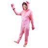 XonyiCos Pink Christmas Jumpsuit Easter Bunny Rabbit Costume Pajamas Adult