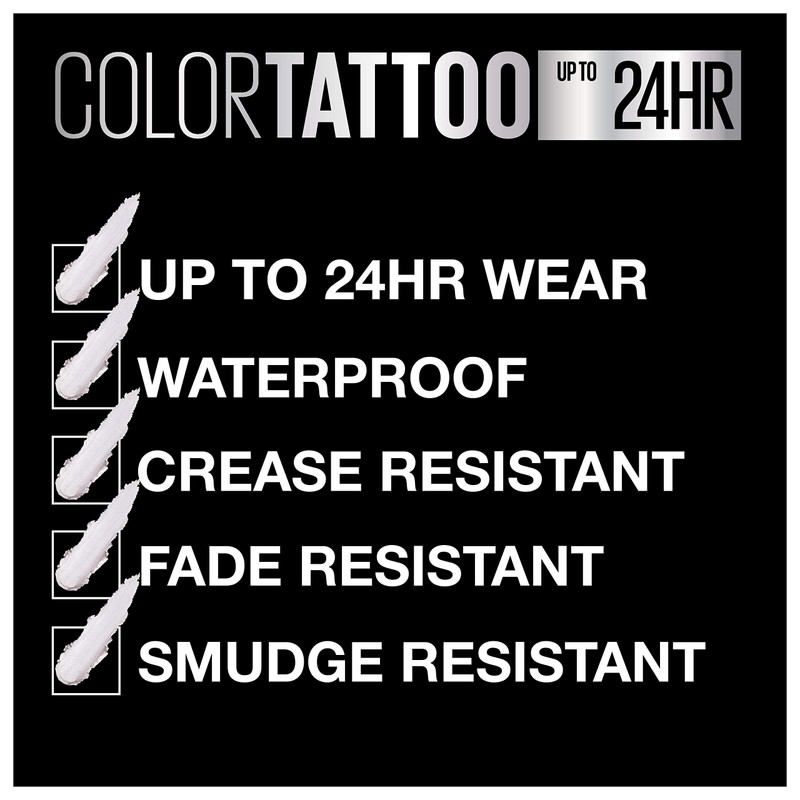 Maybelline New York Color Tattoo 24 Hour Longwear Cream Eyeshadow