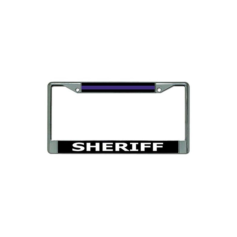 Sheriff Chrome License Plate Frame