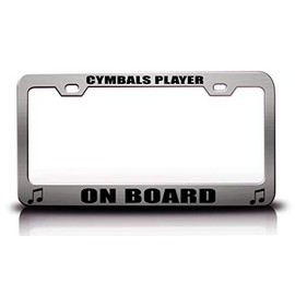Custom Brother - Cymbals Player ON Board Music Musician Metal Car SUV Truck License Plate Frame Ch y49