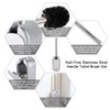 Garosa Stainless Steel Cleaning Brush with Self Opening Closing Lid,