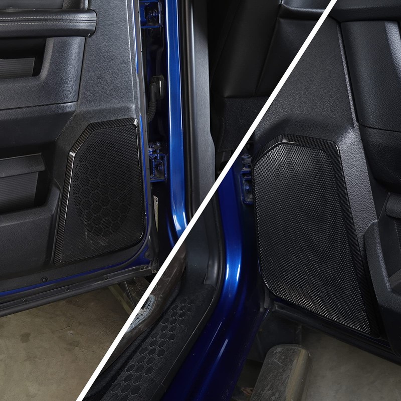 4PCS Car Interior Door Speaker Cover Trim for 2010-2017 Dodge