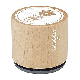 WOODIES All Occasion Themed Stamp "Flower Pot", 1-3/16" Impression