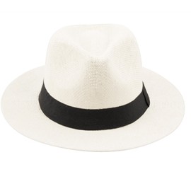 The Original Panama Matte Toyo Straw Sun Safari Hat (White)