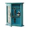 Key Organizer Wooden Key Cabinet Wall Box Beautiful Durable Retro