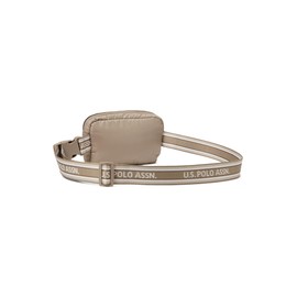 U.S POLO ASSN. Quilte Nylon Fanny Pack, Taupe