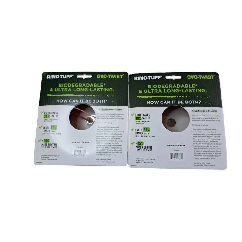 Rino-Tuff EVO TWIST Trimmer Line by Rino-Tuff Biodegradable .065" 200ft