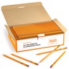Shuttle Art Wood-Cased #2 HB Pencils, 350 Pack Sharpened Yellow