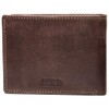 Fa.Volmer® Men's Genuine Leather Wallet with RFID Protection Brown