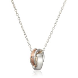 Yondosi 11134-442-1901-00-00 4°C Silver Pair Necklace for Women, Silver