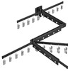 BESy Tri-Fold Foldable Clothes Drying Rack Retractable Hanging Collapsible Dryer