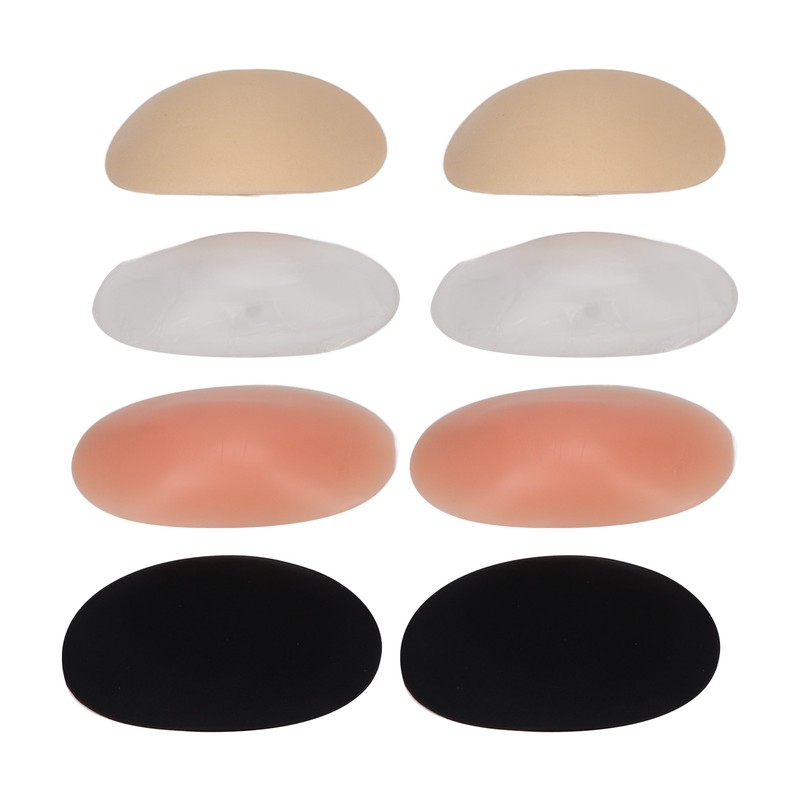 4Pairs Silicone Shoulder Pads Soft Breathable Invisible Removable Prevent Slip