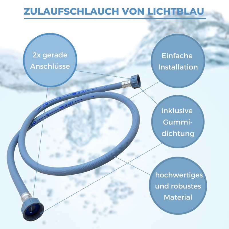 LICHTBLAU Inlet Hose 2979 I 3.0 m I Washing Machine