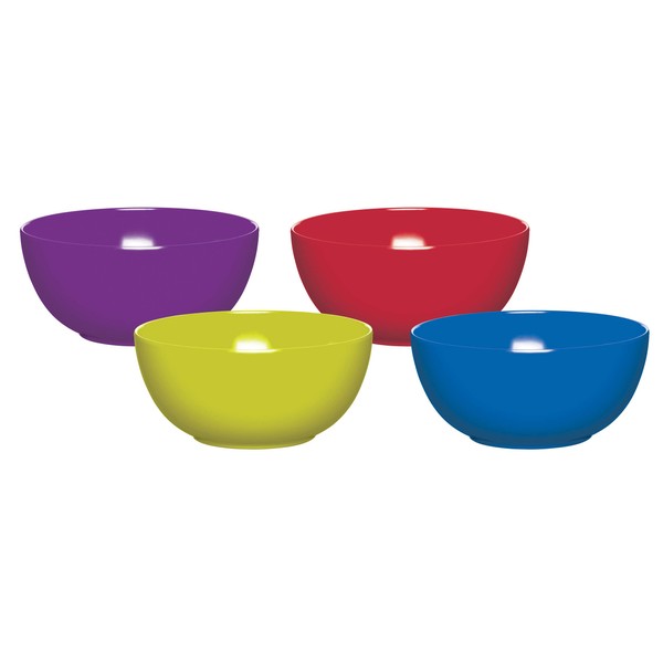 Colourworks Plastic Bowls for Parties and Children or Camping, Melamine
