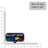 Bullshit Meter Embroidered Sew-On DIY Iron-On Patch Motodrad Speedometer Indicator