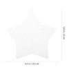 Ciieeo 10pcs Mesh Plastic Clear Plastic Canvas Blank Canvas Sheets