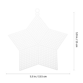 Ciieeo 10pcs Mesh Plastic Clear Plastic Canvas Blank Canvas Sheets Cross Canvas Sheet Canvas Sheets Star