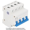 4P Miniature Circuit Breaker DIN Rail Mount Low Voltage Air