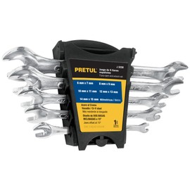 Pretul J-305M, Juego de llaves españolas, 5 piezas, milimétricas