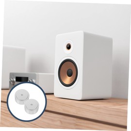 LALAFINA 2pcs Vibration Furniture Pads Aluminium Alloy Isolation Feet Cushions for Speaker Amplifier High Density Damping Detachable Ring for Turntable CD Player