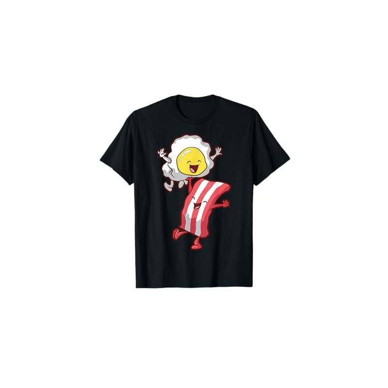Happy Sun With Bacon Cartoon Character Design T-Shirt
