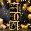 60th Birthday Decorations Boxes For Men Women - 3pcs Black