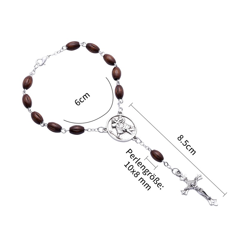 Fritz Cox Car Rosary Necklace The Ideal Travel Companion (Wood)