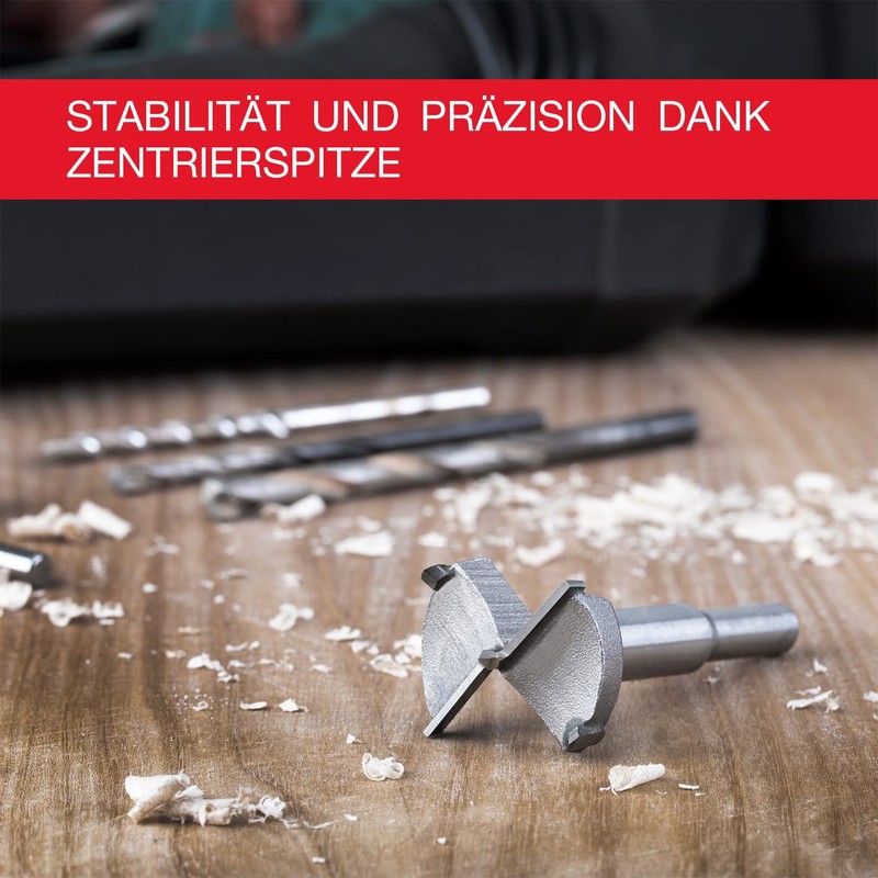 LouMaxx Forstner Drill Bit 35 mm - Hinge Hole Drill