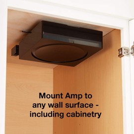 Sanus Wall Mount for Sonos Amp - Slim Black Design with Lockable Latch for Security - Low Profile Bracket Design Mounts in Any Orientation - Built-in Cable Management & Easy 15-Minute Install …