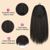MODSIGHT Yaki Straight Ponytail Extension for Black Women, 14 Inch