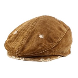 Morehats Men's Women's Unisex 100% Cotton Vintage Corduroy Newsboy Cap Gatsby Hat - Tan