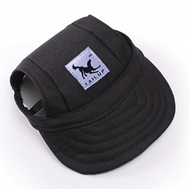 Leconpet Baseball Caps Hats with Neck Strap Adjustable Comfortable Ear Holes for Small Medium and Large Dogs in Outdoor Sun Protection (XL, Orange)