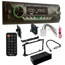 Power Acoustik PL-51B PL-51B Bluetooth Car Stereo AM/FM Radio (No CD) for 2003-2006 Silverado 1500