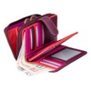 VISCONTI - Soft Leather Purse/Wallet for Women - Plum Multi