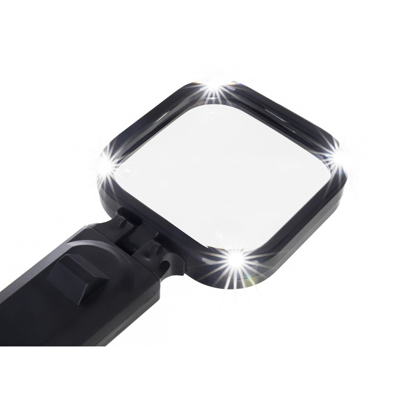 Levenhuk Zeno Read ZR10 Lightweight Handheld Black Magnifier with LED