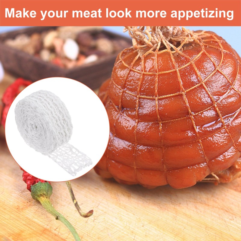 12m Meat Netting Rol Size 14, Elastic Smoked Meat Poultry