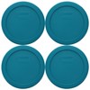 Pyrex 7200-PC 2-Cup Adriatic Blue Food Storage Replacement Lid (4-Pack)