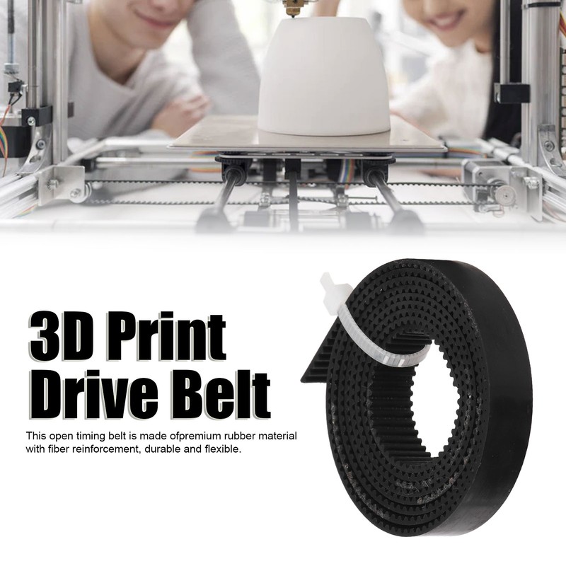 3D Print Open Timing Belt Flexible Stable Low Noise Wear