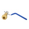 12-Pack 1/2" PEX Brass Ball Valve, Barb Crimp Pex Connection,