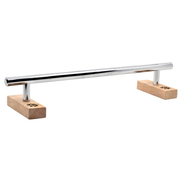 Teak Tuning Round Fingerboard Rail - Long Edition - Polished Chrome - 11.25" Long, 1.75" Tall - Prolific Series