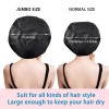 CHFONG Super Jumbo Shower Cap 2 PCS Waterproof Shower Caps