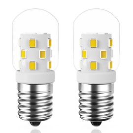 SSQY LED Microwave Light Bulbs,Under Hood Whirlpool Microwave Bulb,Dimmable 3W 40W Equivalent 400LM,120V, E17 Intermediate Base Appliance Light Bulb Over Stove, Daylight White 6000k 2 Pack
