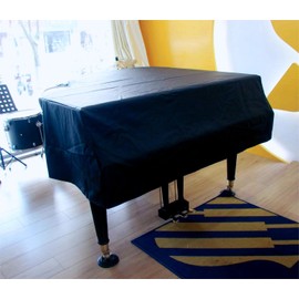 PCLOOV-Grand Piano Cover-Elegant Black Appearance-Waterproof, Dustproof, Sunscreen and Scratch Proof -Baby Grand Piano Cover（62.9in/160cm）