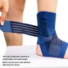Ankle Brace Supports Stabilizer Elastic Band Compression Aluminum Strip Adjustable
