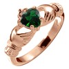 GWG Jewellery 18K Rose Gold Coated Claddagh Love Ring with