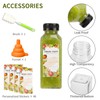 TOMNK 45pcs Juice Bottles, 12oz Reusable Juice Bottles with Caps
